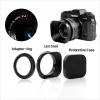 [All-Aluminum Alloy Lens Hood] Universal Adaptable Square Lens Hood Kit for Different Lens Diameters