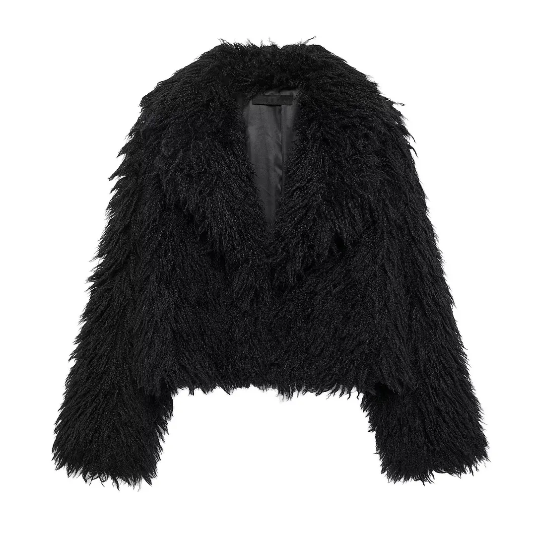 Nigikala Nigikala Women's Winter New Fashion Environmentally Friendly Artificial Fur Short Coat D69135