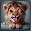 Lion-18CT Stamped Cross Stitch Kit(20x20cm)