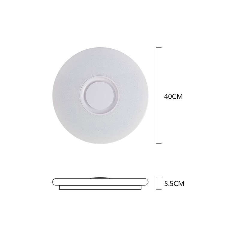 HOT Music Led Ceiling Light Lamp 60W Rgb Flush Mount Round Starlight ...