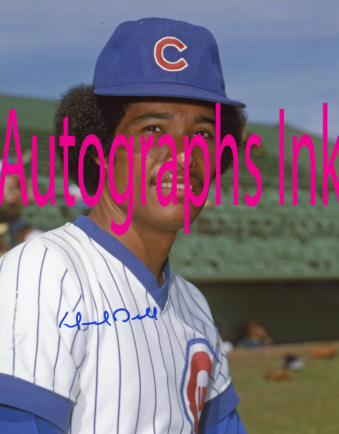 Dave Rosello autographed color 8x10 Cubs In Person Topps #1