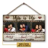 Custom Photo Couple This Is Us, Couple Gift, Wall Pictures, Wall Decor, Custom Wood Rectangle Sign