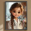 Diamond Painting -DIY Round Drill Doctor Girl