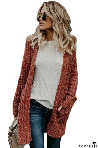 Creamy Pebble Beach Textured Cardigan