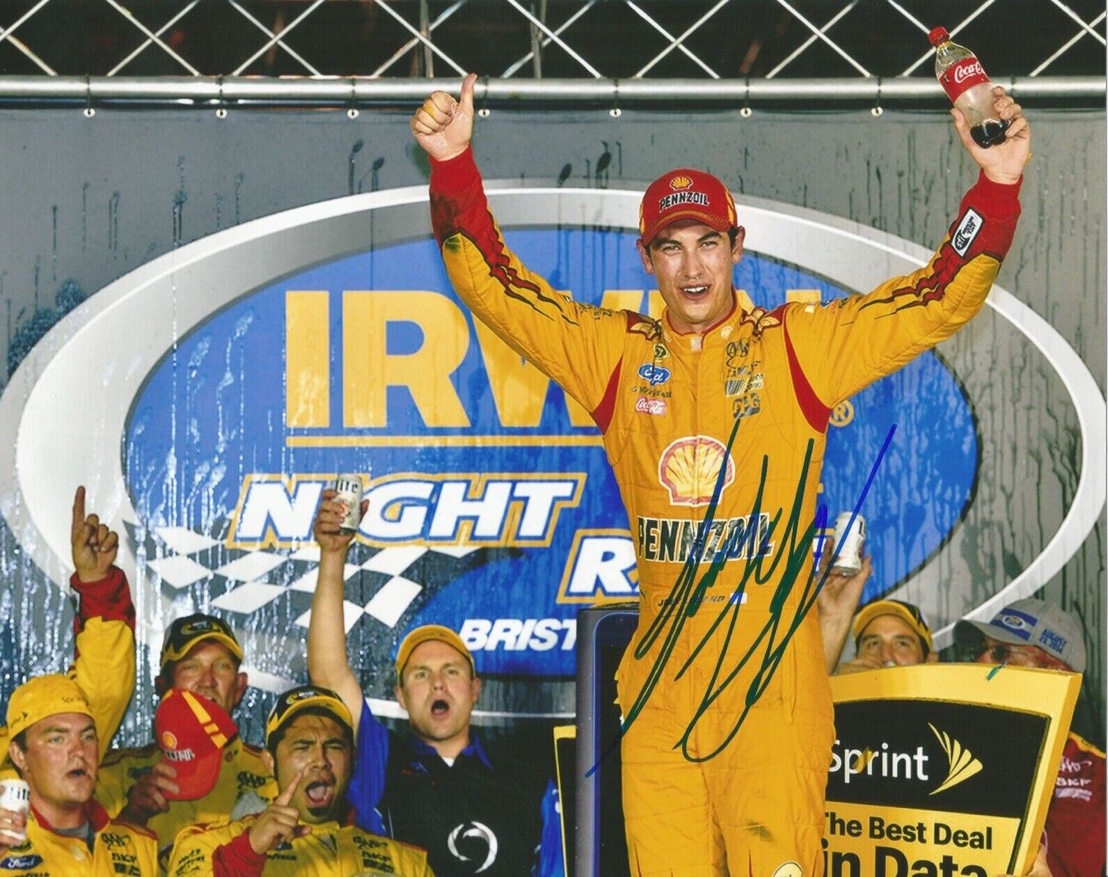 Joey Logano Autographed Signed 8x10 Photo Poster painting ( HOF ) REPRINT ,