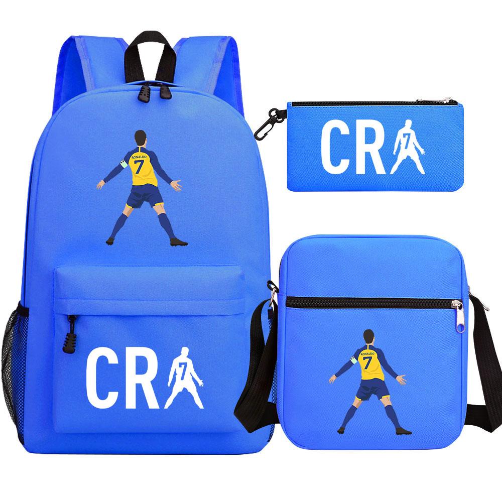 Mayoulove Cristiano Ronaldo Backpack Lightweight Design with Adjustable Straps for School Use-Mayoulove