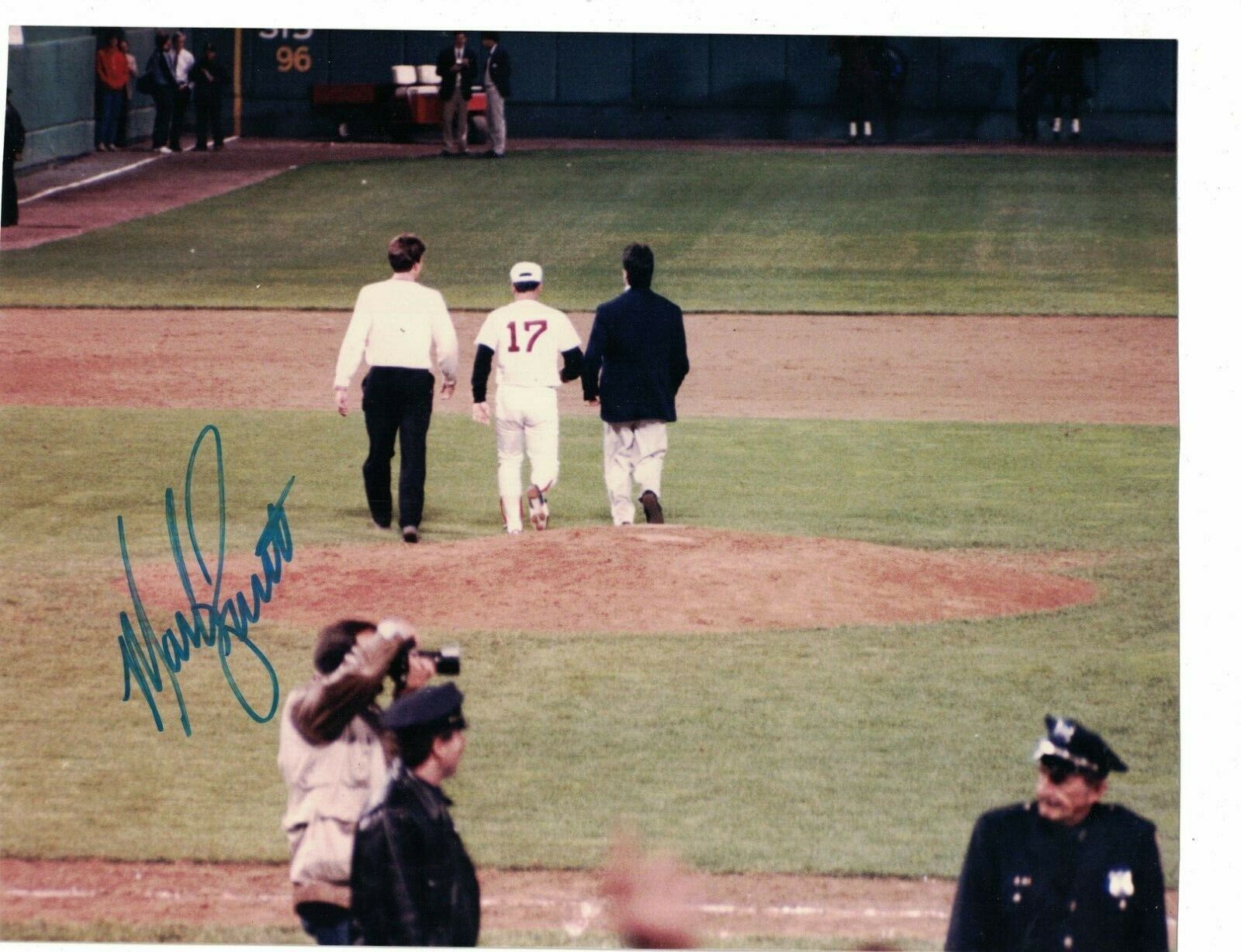 Marty Barrett Boston Red Sox Signed 8 x 10