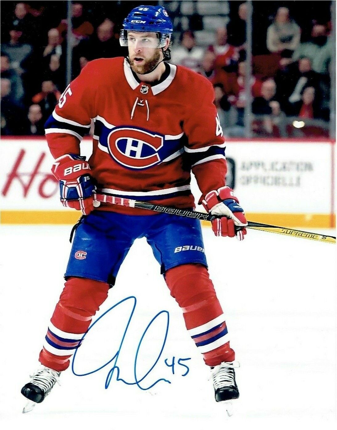 JOE MORROW autographed SIGNED MONTREAL CANADIENS 8X10 Photo Poster painting #2