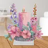 【Clearance Sale】DIY Cles Pink Flowers-Diamond Painting Ornaments（Single-Sided)