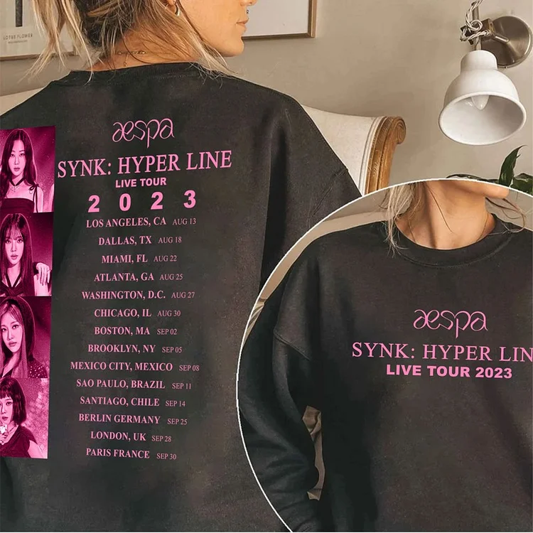 aespa 2023 ‘SYNK : HYPER LINE’ TOUR TimeList Sweatshirt