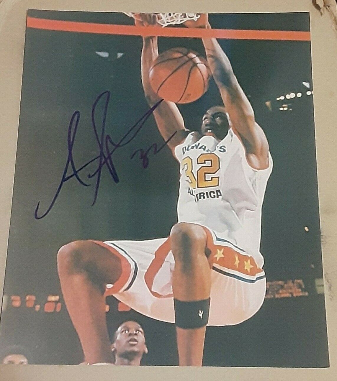 Amare Stoudemire McDonald's All-American SIGNED AUTOGRAPHED 8x10 Photo Poster painting COA NETS