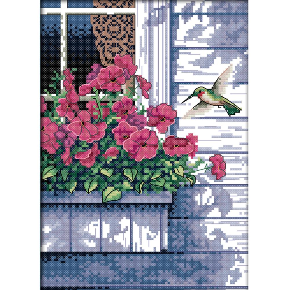 

Hummer - 14CT Stamped Cross Stitch - 21x30cm, 501 Original