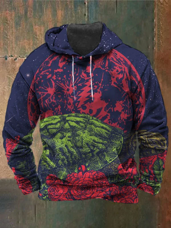 Unisex Terrapin Print Heavyweight Hoodies