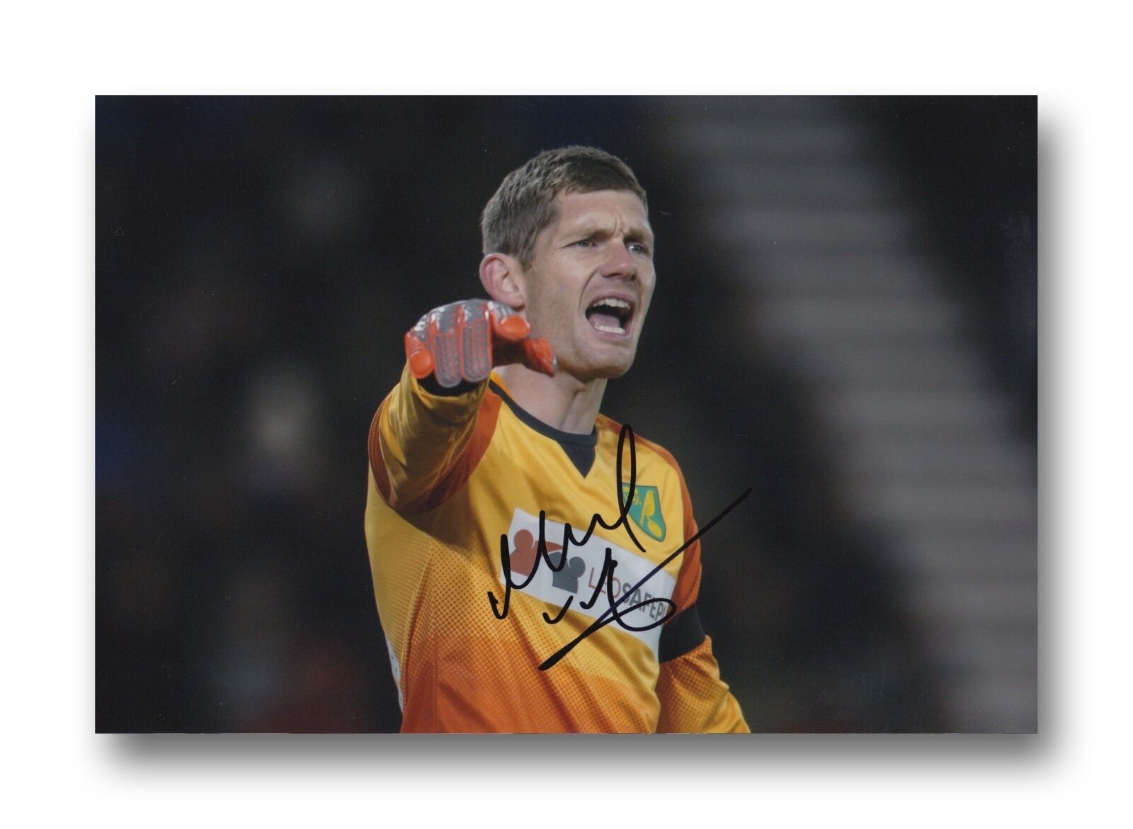 NORWICH CITY HAND SIGNED MICHAEL MCGOVERN 12X8 Photo Poster painting 1.