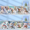 8Pcs DIY Christmas Special Shape Diamond Painting Greeting Cards