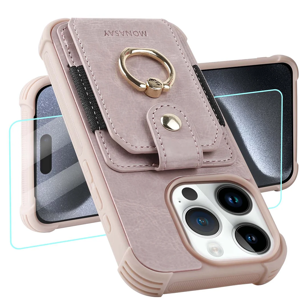 Ring Wallet Case for iPhone 15 Pro 5G