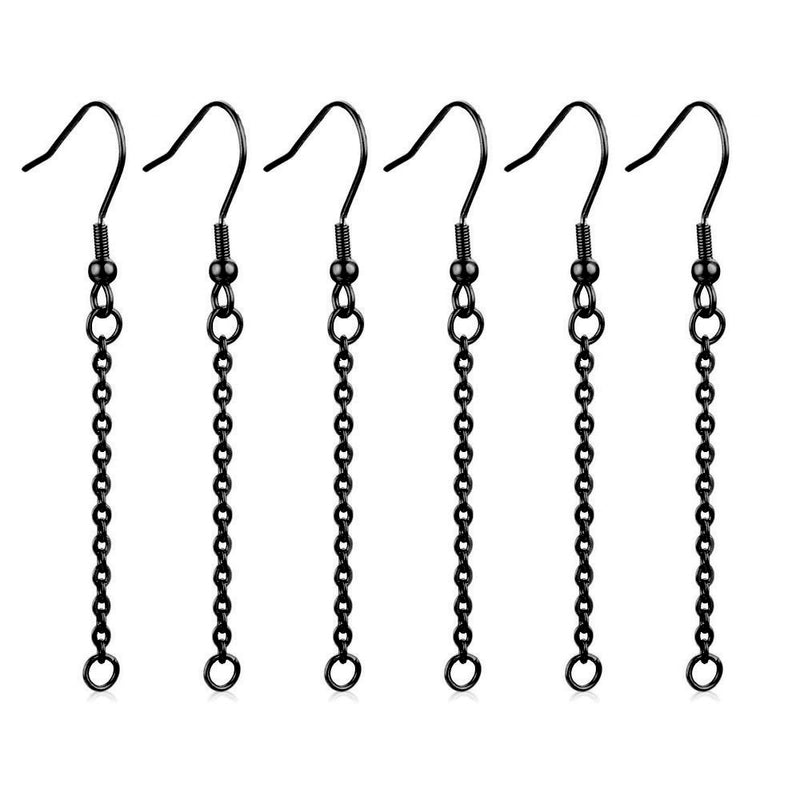 20 PCS/Package Stainless Steel Solid Color Hook Earring Findings Minimalist