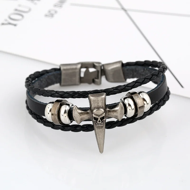 Vintage Cross Skull Multi-layer Bracelets