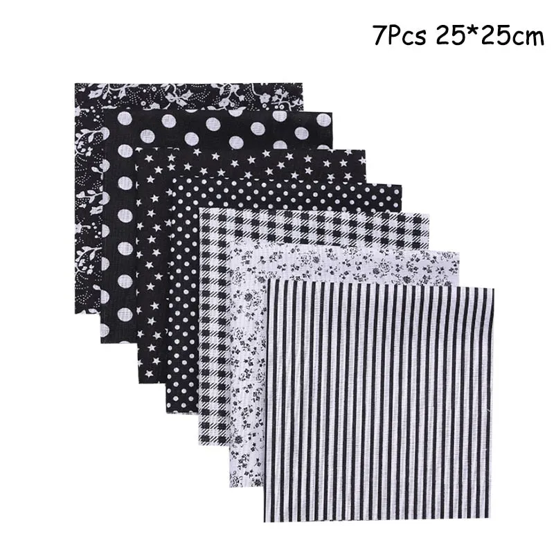 25x25cm and 25x20cm Printed Cotton Fabric Cloth Sewing Quilting Fabrics for Patchwork Needlework DIY Handmade Accessories