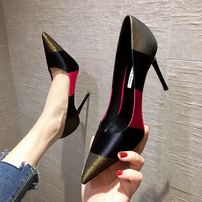 2021 Spring Fashion Sexy High Heels,Women Pumps,Pointed toe,Office Lady ...