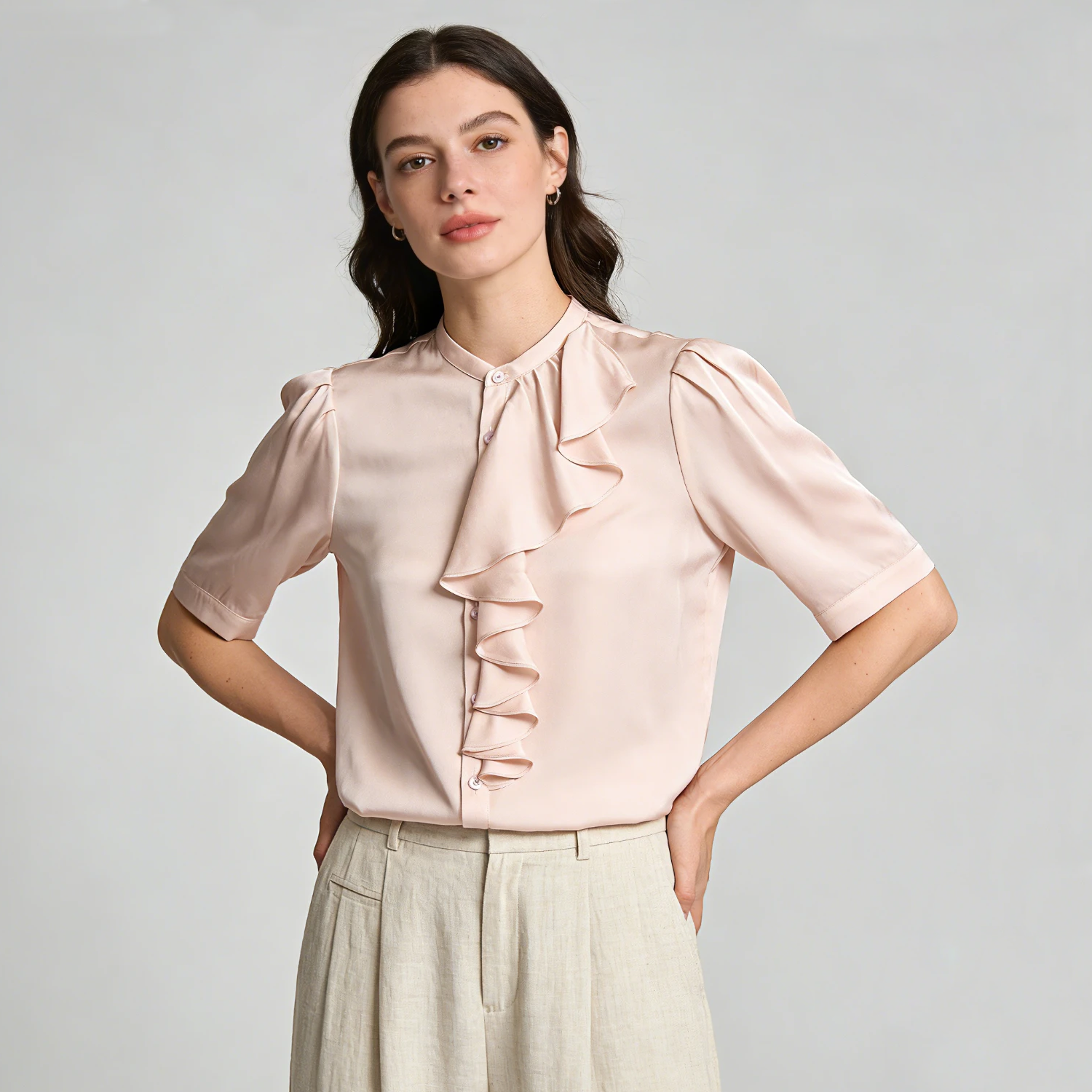 Summer Chic Silk Shirt for Women REAL SILK LIFE