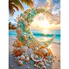Diamond Painting -DIY Round Drill Crescent Coast Scenery