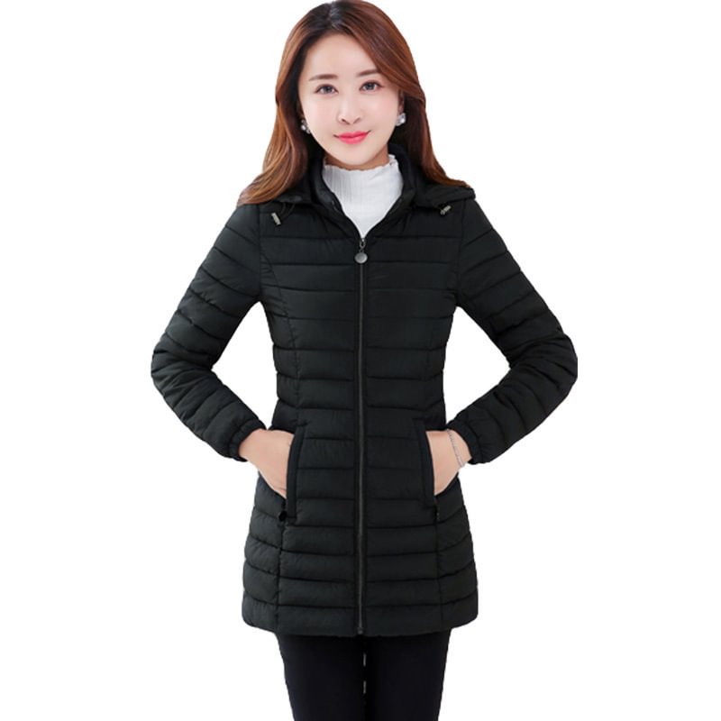 Women's Mid-length Plus Size Cotton Jacket Down Jacket