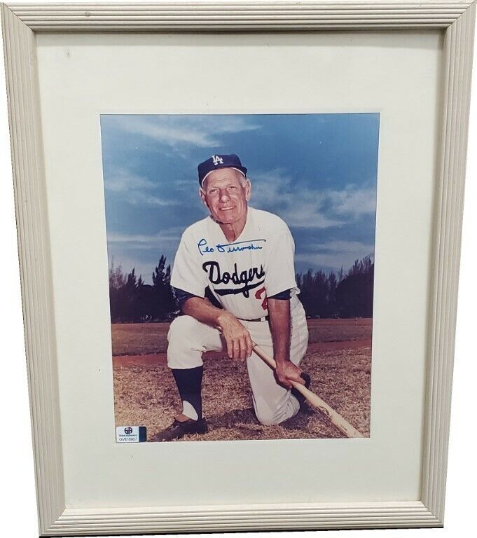 Leo Durocher Signed Autographed 8x10 Photo Poster paintinggraph Photo Poster painting LA Dodgers Framed GA