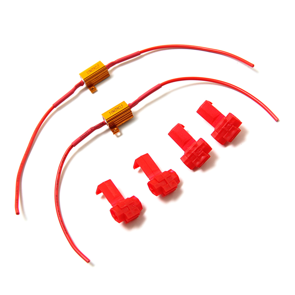

1 Pair Anti-Flicker Adapter Waterproof 39ohm 10W Load Resistor Decoders, 501 Original