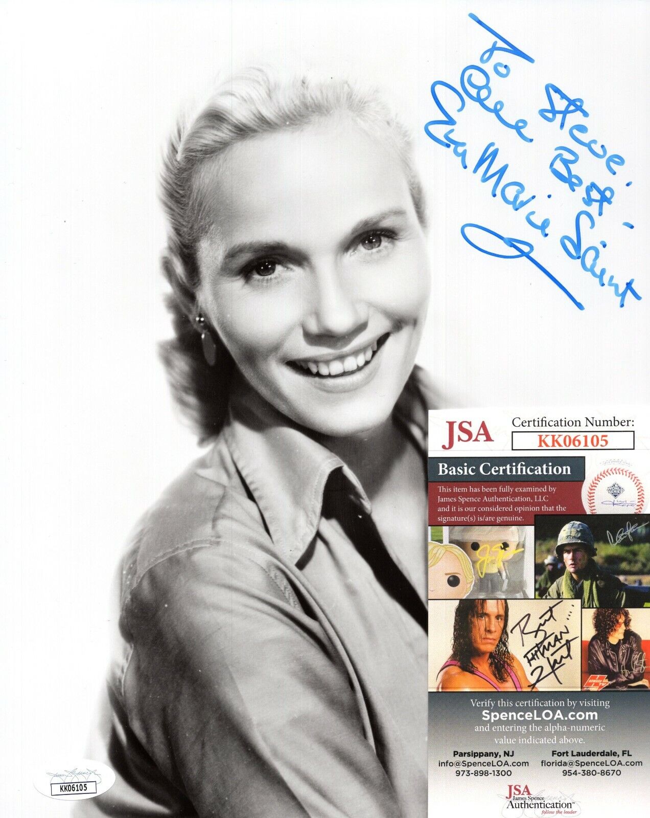 Eva Marie Saint Actress Hand Signed Autograph 8x10 Photo Poster painting with JSA COA