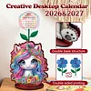 2026-2027 Unicorn Wooden DIY 5D Diamond Painting Calendar