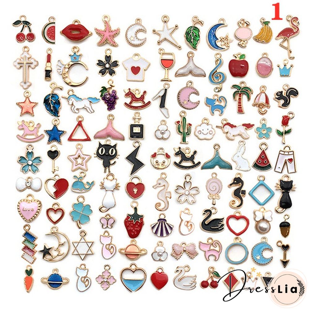10/20 Pcs Mixed Alloy Pendant Cartoon Animal Tree Enamel Charms Beads for Jewelry Making Diy Earrings Neacklace Bracelet Accessaries arrow