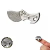 Mini Titanium Compact Bottle Opener & Cutter Small Bottle Opener Keychain Coin Knife for Packages Camping DIY & Everyday Carry Gear