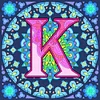 （Multi-Style)Mandala Alphabetr A-Full Round Diamond Painting 30*30CM