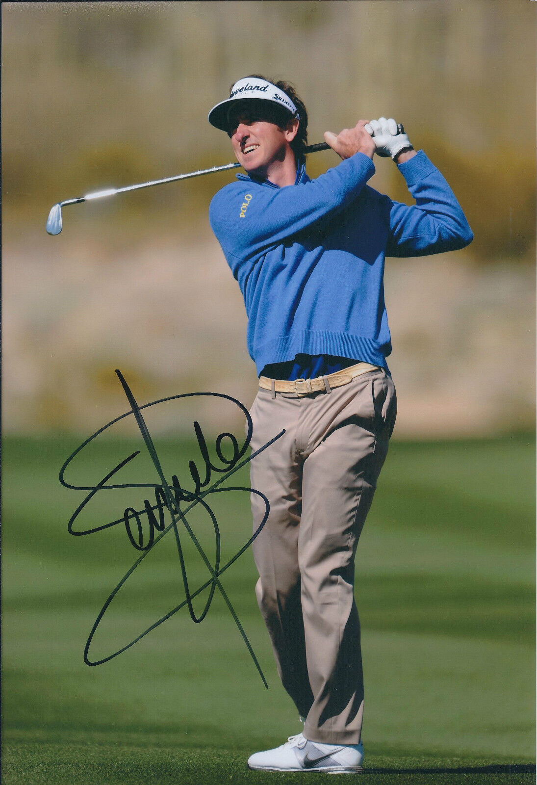 Gonzalo Fernández-Casta?o SIGNED Autograph 12x8 Photo Poster painting AFTAL COA BMW Masters GOLF