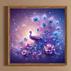 Diamond Painting -DIY Round Drill Peacock（40x40cm）