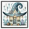 Halloween Hut-11CT Stamped Cross Stitch 40*40cm/15.75*15.75in tapestrymarket