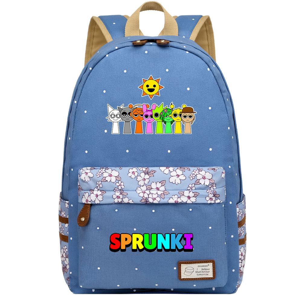 Mayoulove Sprunki Backpack Lightweight Durable Design for School and Outdoor Activities-Mayoulove