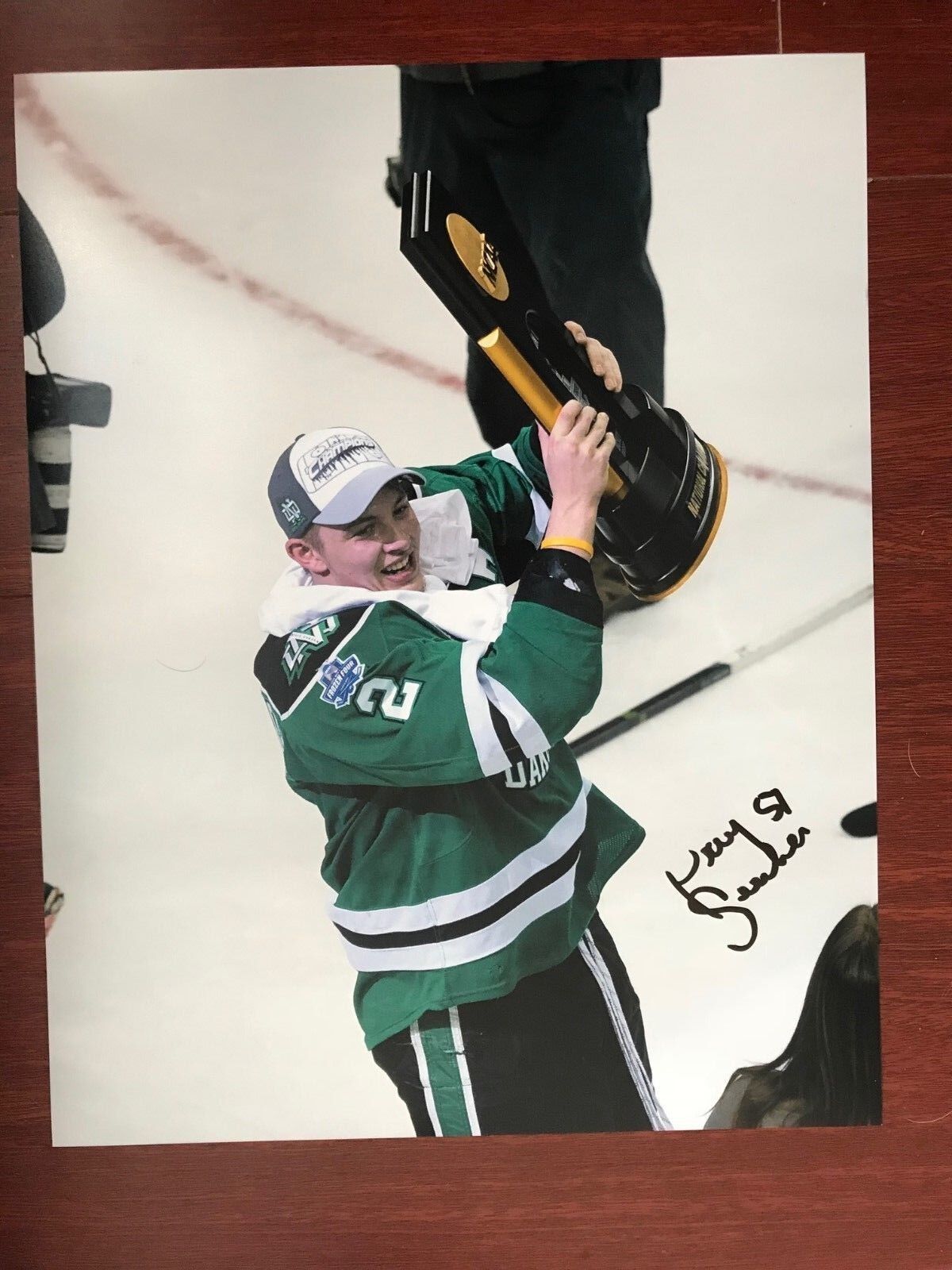 North Dakota Troy Stecher Signed Autographed 11x14 Photo Poster painting COA