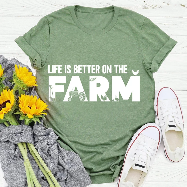 PSL - Life Is Better On The Farm Village Life T-shirt Tee V1-04049