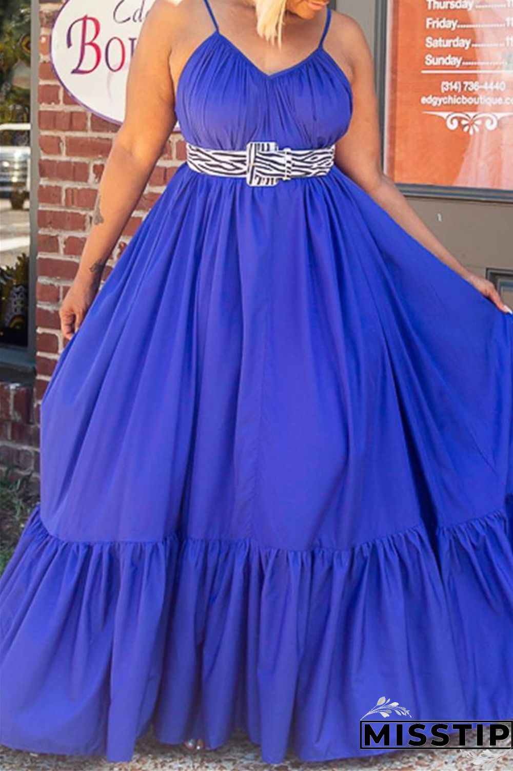 Pink Sexy Casual Solid Backless Spaghetti Strap Loose Sling Dress