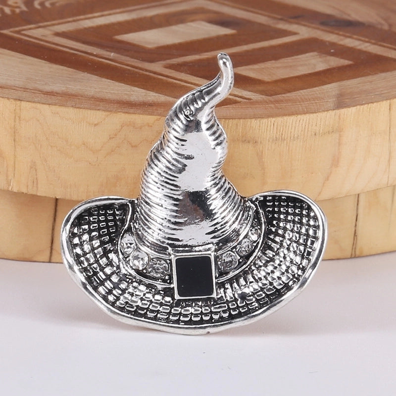 Retro Roman Style Pin Hat Alloy Inlay Zircon Women’s Brooches