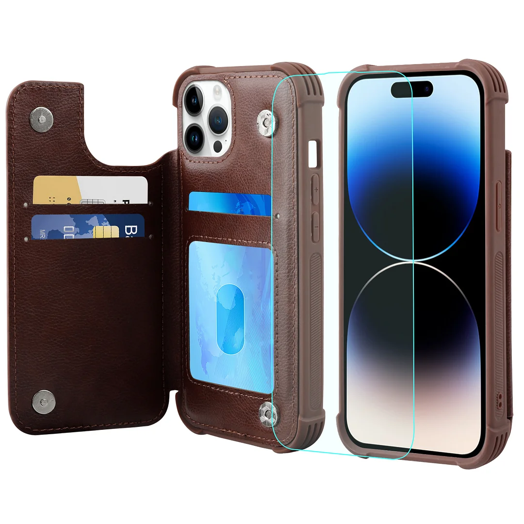 VANAVAGY Wallet Case for Apple iPhone 14 Pro 5G 6.1 inch Wallet Case