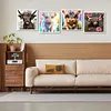 4pcs Diamond Painting -DIY Round Drill Animal