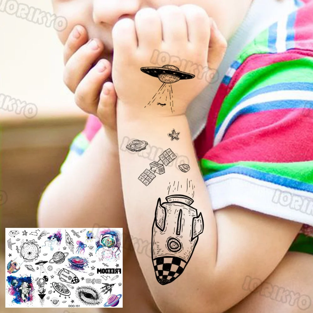 Roaring T-Rex Temporary Tattoo For Kids Boy Son Girls Fake Dinosaur Tattoo Sticker Cartoon Egg Tiny Tatoos Toddler Hands Arm