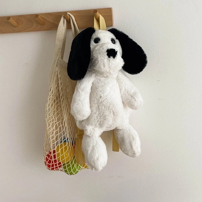 Girl’s Small Autumn&winter Plush Animal Cute Zipper Fashion Backpack