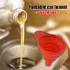 Collapsible Gasoline Oil Fuel Petrol Liquid Change Filler Foldable Engine Funnel