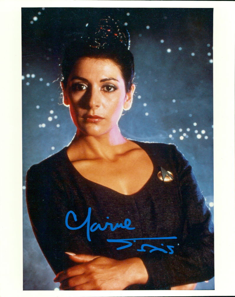 Marina Sirtis (Star Trek: The Next Generation) signed authentic 8x10 Photo Poster painting COA