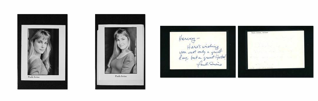 Paula Irvine - Signed Autograph and Headshot Photo Poster painting set - Santa Barbara