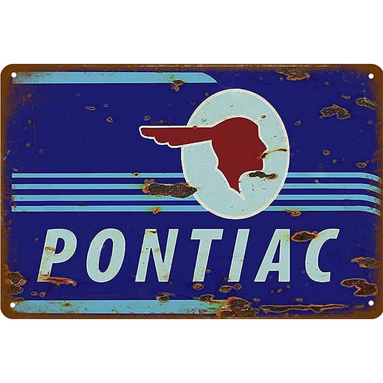 Pontiac voiture - Enseigne Vintage Métallique/enseignes en bois - 20*30cm/30*40cm